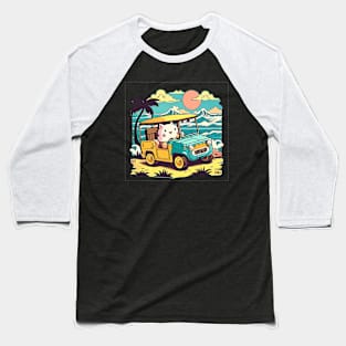 Beach buggy kitty Baseball T-Shirt